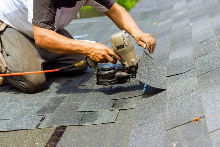Shingle installation project