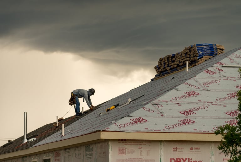 Completed roofing project